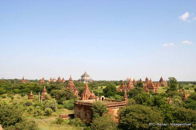 Panorama sur les pagodes du site de Bagan - Myanmar (Birmanie)