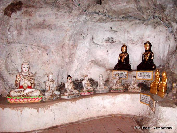 Bouddhas d'origines et de matières diverses, Pindaya caves - Myanmar (Birmanie)