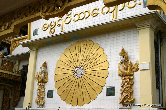 La Roue de l'existence karmique, Rangoon - Myanmar (Birmanie)