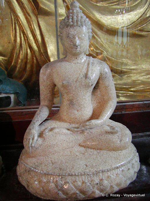 Statue de bouddha en riz, Rangoon - Myanmar (Birmanie)