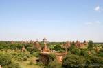 Panorama sur les pagodes du site de Bagan, Birmanie.