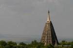 La haut du stupa de la pagode Mahabodhi, copie de la Maha Bodhi à Bodhgaya, Bagan, Birmanie.