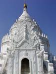 Gros plan sur le stupa, Pagode Hsinbyume, Mingun, Mandalay, Birmanie.