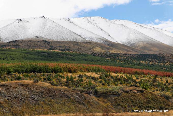 Couleurs, Mount Cook Road, Canterbury - Nouvelle-Zélande