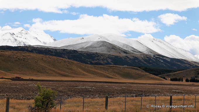 Neige d'été, Mount Cook Road, Canterbury - Nouvelle-Zélande