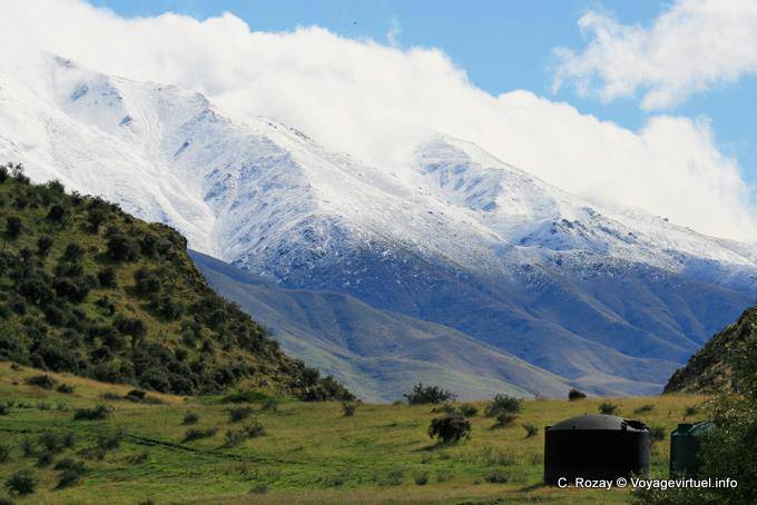Route Oamaru à Omarama, Canterbury - Nouvelle-Zélande