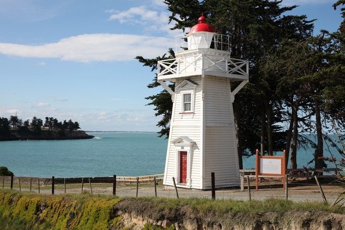 Phare sur Caroline Bay, Timaru, Canterbury - Nouvelle-Zélande