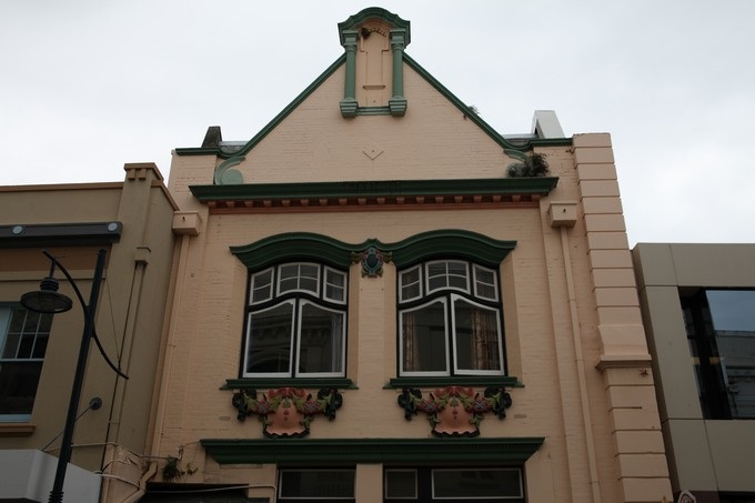 Façade originale, Timaru, Canterbury - Nouvelle-Zélande