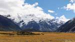 MacKenzie country, Mount Cook Road, Canterbury, Nouvelle-Zélande.