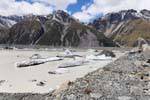 Ice loose from glacier, Tasman Lake, Canterbury, Nouvelle-Zélande.