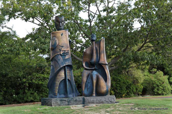 Sculpture, Government Gardens, Rotorua - Nouvelle-Zélande