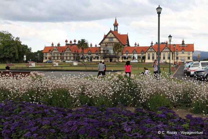 Panorama fleuri, Musée de Rotorua - Nouvelle-Zélande