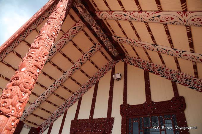 Meeting House, Tamatekapua, Rotorua - Nouvelle-Zélande