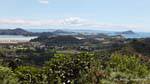 Panorama des hauteurs de la péninsule, Coromandel, Nouvelle-Zélande.