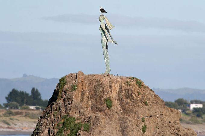 Wairaka Statue, Turuturu Roimata, Whakatāne Heads, East Cape - Nouvelle-Zélande