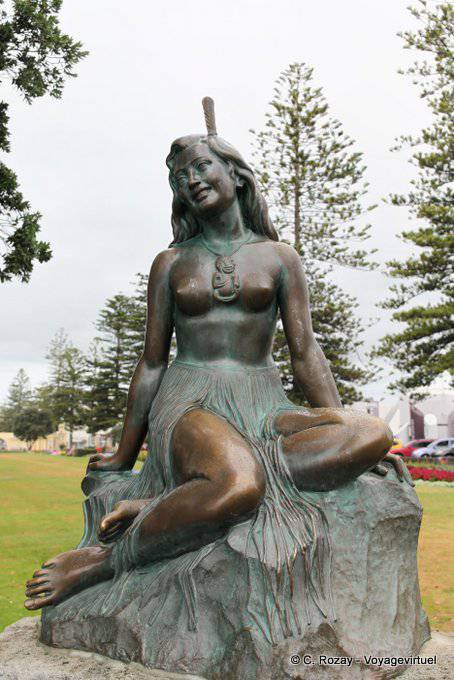 Statue en bronze de Pania of the Reef, Napier - Nouvelle-Zélande