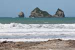 Motuoroi island, Anaura Bay, East Cape, Nouvelle-Zélande.