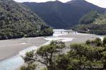 Motu River, East Cape, Nouvelle-Zélande.