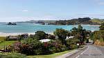 Vue depuis les hauteurs de Whangaruni south, Oakura Bay, Northland, Nouvelle-Zélande.