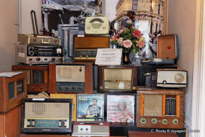 Antiques radios, Oamaru, Otago - Nouvelle-Zélande