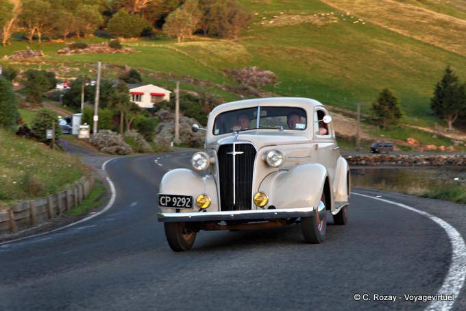 Une vieille Chevrolet en parfait état, Otago Peninsula Dunedin Voiture Ancienne - Nouvelle-Zélande