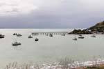 Lumière sur la mer, Moeraki, Otago, Nouvelle-Zélande.