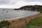 Panorama sur le village, Moeraki, Otago, Nouvelle-Zélande.