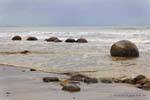 On the Koekohe Beach, Moeraki Boulders Scenic Reserve, Otago, Nouvelle-Zélande.