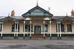 Railway station, Oamaru, Otago, Nouvelle-Zélande.