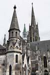Clochers sur Bell Hill, Dunedin, First Church Of Otago, Nouvelle-Zélande.