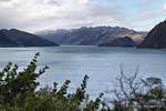 Vers Dingle Burn, Hawea Lake, Southland, Nouvelle-Zélande.