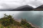 Ondulations et nuages, lac Wanaka, Southland, Nouvelle-Zélande.
