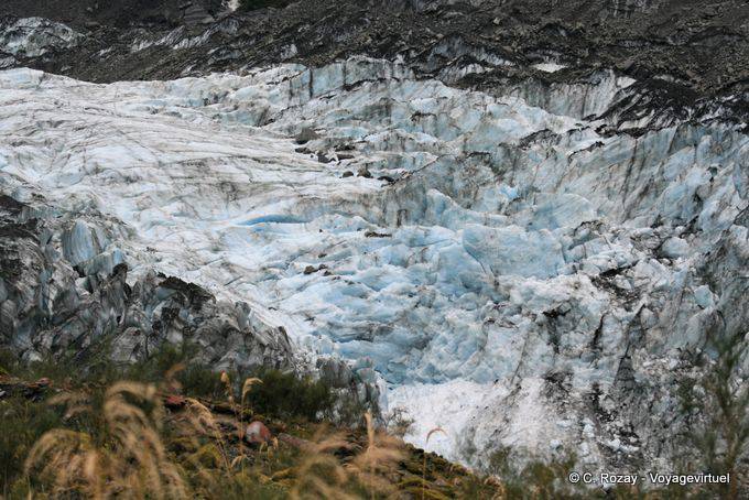 Glaces dans le parc national de Westland Tai Poutini, Fox Glacier, Westcoast - Nouvelle-Zélande