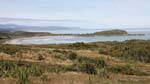 Panorama vers le sud depuis le walkway, Cap Foulwind, Westcoast, Nouvelle-Zélande.
