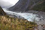 Le front du glacier, Fox Glacier, Westcoast, Nouvelle-Zélande.