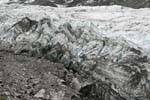Vagues et collines de glace, Fox Glacier, Westcoast, Nouvelle-Zélande.