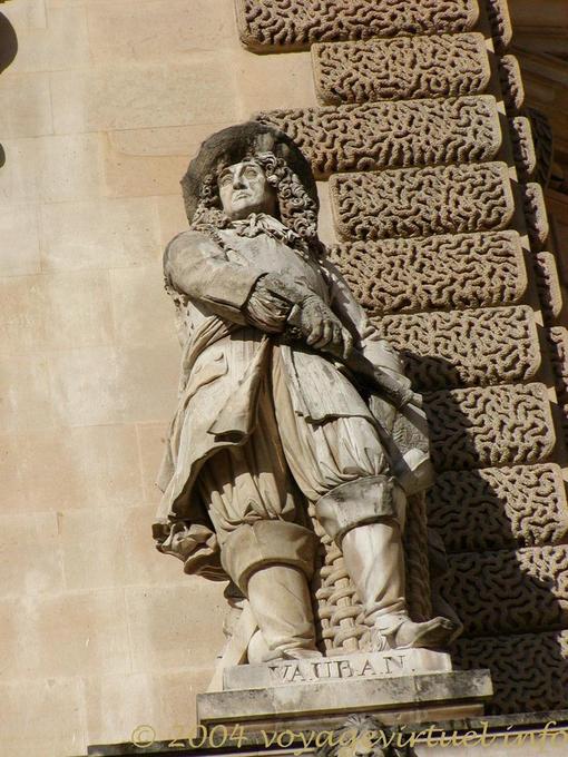 Statue de Vauban, Rotonde de Beauvais, Le Louvre, Paris - France
