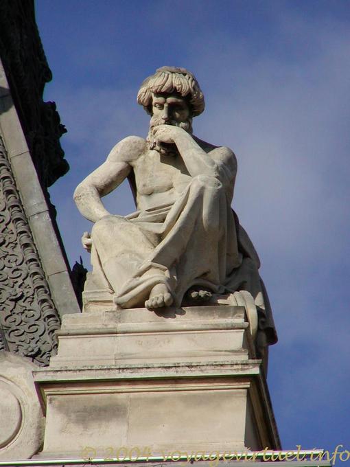 La Méditation, Jean Marie Bonnassieux, 1857, Pavillon Turgot, Louvre, Paris - France