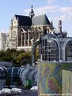 Eglise Saint-Eustache et les Halles, Paris, France.