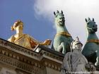Détail de l'Arc de triomphe du Carrousel, Paris, France.