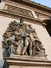 Sculpture sur Arc de Triomphe de l'Etoile, Paris, France.