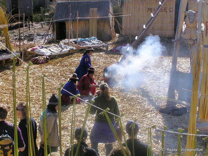 Vie quotidienne des Aymaras, Titicaca -Pérou