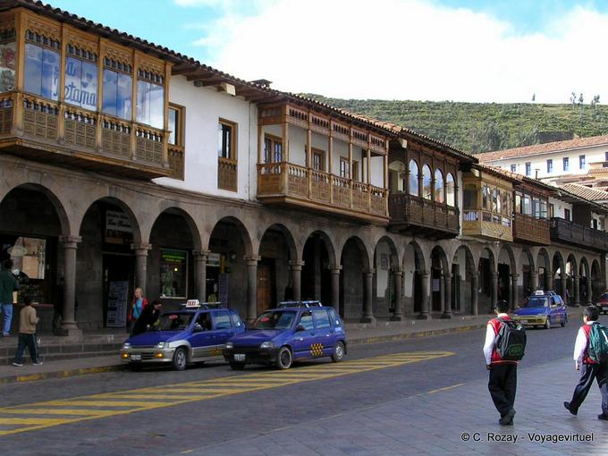 Balcons et arcades à Cusco -Pérou