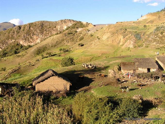 Ferme perdue en montagne, environs d'Uripa -Pérou