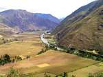 Vallée Sagrado, Rio Urubamba vers Pisac, Pérou.