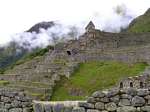 Terrasses agricoles et Caretaker's hut, Machu Picchu, Pérou.