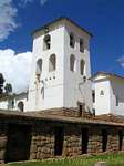 Clocher de l'église de Chinchero, Pérou.