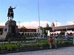 Statue équestre de Francisco Pizarro, Plaza Sucre, Ayacucho, Pérou.