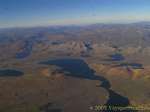 Lacs des Andes vus d'avion, Pérou.