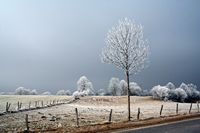 un samedi givré et orageux
